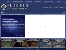 Tablet Screenshot of pluribusintl.com